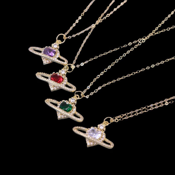 Ladies Fashion Personality Zircon Love Necklace WomenIndulge in the perfect combination of European and American style with our Ladies Fashion Personality Zircon Love Necklace. Featuring vibrant red, green, purple, andChainPlush Fashions ShopPlush Fashion ShopLadies Fashion Personality Zircon Love Necklace Women