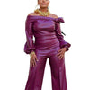 Wine red Personality Fashion Leather Suit for women with trendy stitching, available in sizes S-XXL.