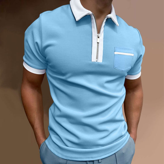 Men's Lapel Fashion Slim Pocket T-shirtUpgrade your wardrobe with our European and American Men's Lapel T-shirt. Made with soft and breathable cotton fabric, it features a stylish lapel collar and loose eMen's Lapel ShirtPlush Fashions ShopPlush Fashion ShopLapel Fashion Slim Pocket