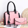 Women's fashion handbag with trendy pink shoulder design, high-quality PU material.