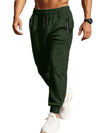 Men's casual cationic sweatpants with zipper cuffs, slim fit, polyester material, self-design.