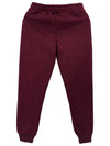 Men's sports trousers, casual cationic sweatpants with zipper cuffs, slim fit, polyester material, self-design pattern.